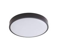 Lindby Bombillas LED lámpara de techo en negro, plafón redondo