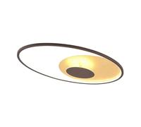 Lindby Bombillas LED lámpara de techo en óxido, oro, plafón redondo
