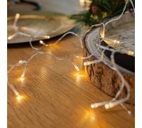 Lindby Cadena de luces LED Yven, 30 luces, 320 cm, temporizador