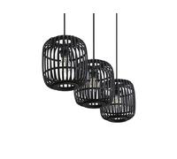 Lindby - Canyana 3 Lámpara Colgante Black