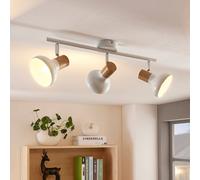 Lindby Foco Fridolin (Moderno) en Blanco hecho de Metal e.o. para Cocina (3 llamas, E14) foco empotrado lámpara techo pared