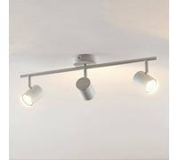Lindby downlight de techo Jorell, blanco, 55 cm, 3 luces, metal, GU10 True