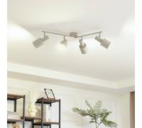 Lindby downlight de techo Ovelia, beige, 4 luces, hierro, E27