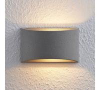 Lindby Edvin aplique de hormigón, semicírculo