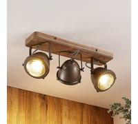 Lindby Foco de Madera Negro