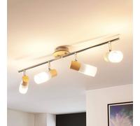 Lindby Foco de madera Christoph, 4 luces