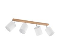 Lindby Foco Imarin en Marrón hecho de Madera e.o. para Salón & Comedor (4 llamas, E27) foco empotrado lámpara techo pared