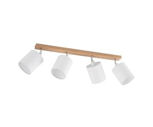 Lindby Foco Imarin en Marrón hecho de Madera e.o. para Salón & Comedor (4 llamas, E27) foco empotrado lámpara techo pared