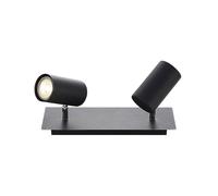 Lindby Foco Joffrey (Moderno) en Negro hecho de Metal e.o. para Salón & Comedor (2 llamas, GU10) foco empotrado lámpara techo pared