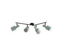 Lindby Foco Ovelia (Moderno) en Negro hecho de Metal e.o. para Salón & Comedor (4 llamas, E27) foco empotrado lámpara techo pared