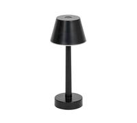 Lámpara recargable Lindby LED Gaja, negra, USB, IP44, RGBW, atenuable.