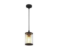 Lindby lámpara colgante de exterior en gris oscuro, transparente,