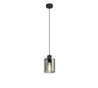 Lindby Lámpara colgante Kourtney (Moderno) en Negro e.o. para Salón & Comedor (1 llama, E27) lámpara vidrio mesa comedor