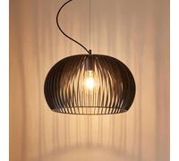 Lindby Lámpara colgante Jusra de metal negro, 1 luz.