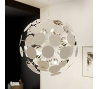 Lindby Lámpara colgante Kinan con discos, blanco