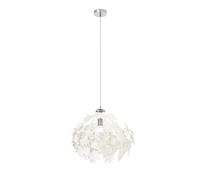 Lindby Lámpara colgante Maple (Moderno) en Blanco hecho de Plástico e.o. para Salón & Comedor (1 llama, E27) lámpara textil plafón techo