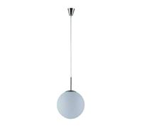 Lámpara colgante Lindby Marike, Ø 30 cm, blanca, cristal, globo, E27