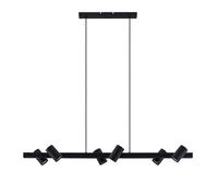 Lindby Lámpara colgante Savoli (Moderno) en Negro hecho de Metal e.o. para Salón & Comedor (6 llamas, GU10) lámpara techo