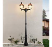 Lindby lámpara de exterior Clint, 225 cm, 2 luces, resistente al agua salada,
