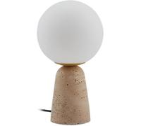 Lindby Lámpara de mesa de Piedra Blanco