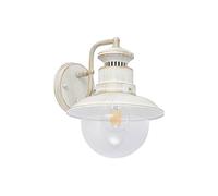 Lindby Lámpara de pared exterior Gwendolyn en Blanco hecho Metal (1 llama, E27) lámparas para aplique lámpara LED exterior/fachada