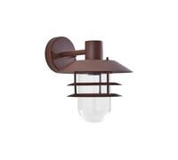 Lindby Lámpara de pared exterior Meliora en Marrón hecho Metal (1 llama, E27) lámparas para aplique lámpara LED exterior/fachada vivienda