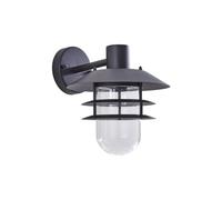 Lindby Lámpara de pared exterior Meliora en Negro hecho Metal (1 llama, E27) lámparas para aplique lámpara LED exterior/fachada vivienda