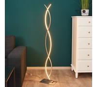 Lindby Lámpara de pie LED Bobi con forma arqueada