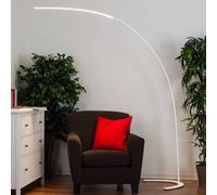 Lindby lámpara de pie LED Danua, blanca, metal, altura 200cm