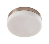 Lindby lámpara de techo para baño Amilia, Ø 18 cm, E27, níquel, cristal