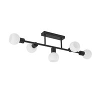 Lindby Lámpara de techo Biscala (Moderno) en Negro hecho Metal e.o. para Salón & Comedor (5 llamas, E14) lámpara