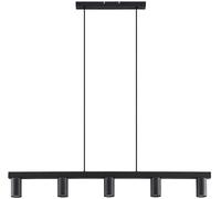 Lindby Baliko lámpara colgante, 5 luces, negro