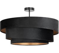 Lindby Lámpara de techo de textura, tela, tejido, seda negro