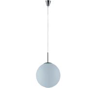 Lámpara colgante Lindby Marike, Ø 35 cm, blanca, cristal, globo, E27