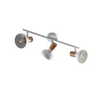Lindby lámpara de techo en blanco, madera, foco
