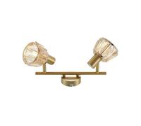 Lindby Lámpara de techo Kosta en Dorado hecho Metal e.o. para Salón & Comedor (2 llamas, E14) lámpara