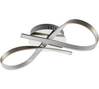 Lindby Lámpara de techo led de aluminio gris