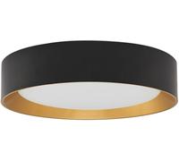 Lindby - Kambia LED Lámpara de Techo Ø45 Black/Gold