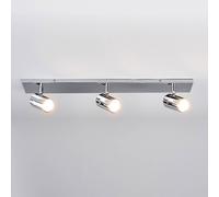 Lindby lámpara de techo para baño Dejan, 65 cm, 3 luces, cromo, IP44