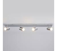 Lindby lámpara de techo para baño Dejan, 85 cm, 4 luces, cromo, IP44