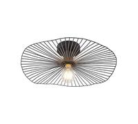 Lindby Lámpara de techo Ruota (Vintage) en Negro hecho Metal e.o. para Salón & Comedor (1 llama, E27) lámpara