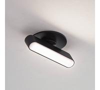 Lindby lámpara empotrable LED Eldrin, negra, barra de luz, 13,1 cm
