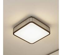 Lindby Lámpara LED de techo para exterior Lurinda, 26 cm, negro, IP44