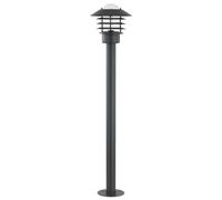 Lindby Lámpara para exterior Belmiro (Moderno) en Negro hecho de Metal (1 llama, E27) iluminación senderos baliza farola
