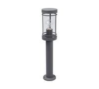 Lindby lámpara sobremuro Djori, 50 cm, antracita, acero inoxidable, E27