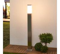 Lindby Lámpara para exterior Lorian (Moderno) en Gris hecho de Acero (1 llama, E27) iluminación senderos baliza farola