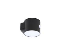 Lindby Lámpara solar LED exterior Amren con detector de movimiento (protección contra salpicaduras (moderna), color negro (1 bombilla), lámpara de pared solar para exterior y jardín