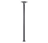 Lindby LED Farola exterior Keily (Moderno) en Negro hecho de Aluminio (2 llamas, candelabro, lámpara para