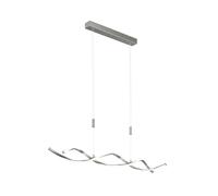 Lindby LED Lámpara colgante Auron (Moderno) en Gris hecho de Plástico e.o. para Salón & Comedor (2 llamas, lámpara, techo