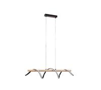 Lindby LED Lámpara colgante Spiraali (Tradicional) en Negro hecho de Aluminio e.o. para Salón & Comedor (1 llama, lámpara, techo